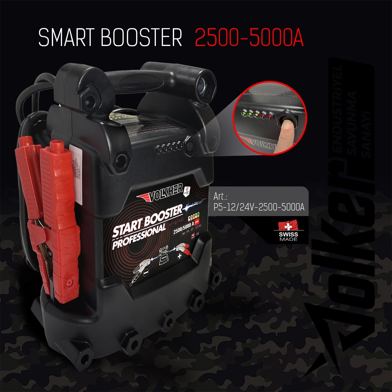 Akü Takviye Cihazı P5-12/24V 2500-5000A