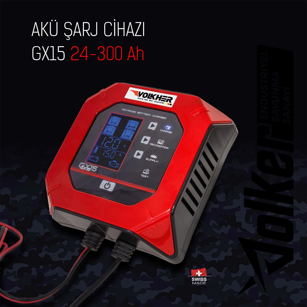 Profesyonel Akü Şarj Cihazı GX15