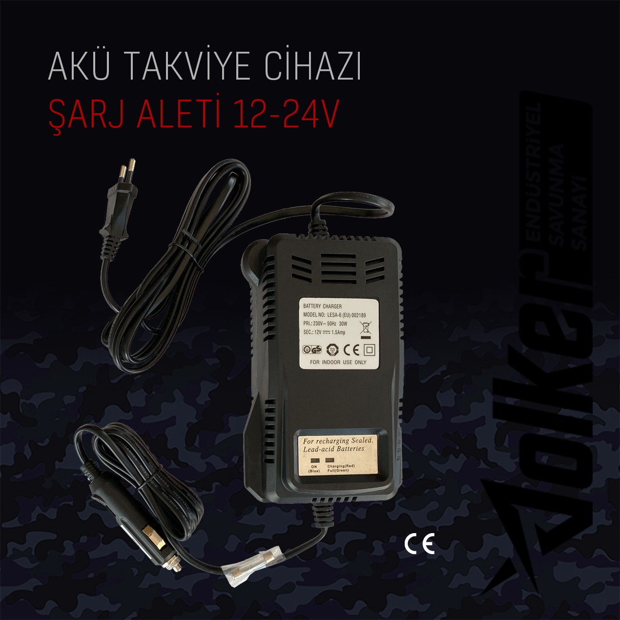 Akü Takviye Cihazı Şarj Aleti 12/24V