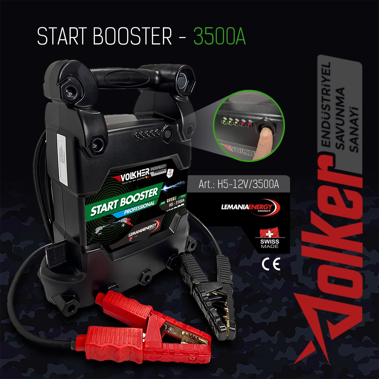 Akü Takviye Cihazı Start Booster Hybrid 3500A